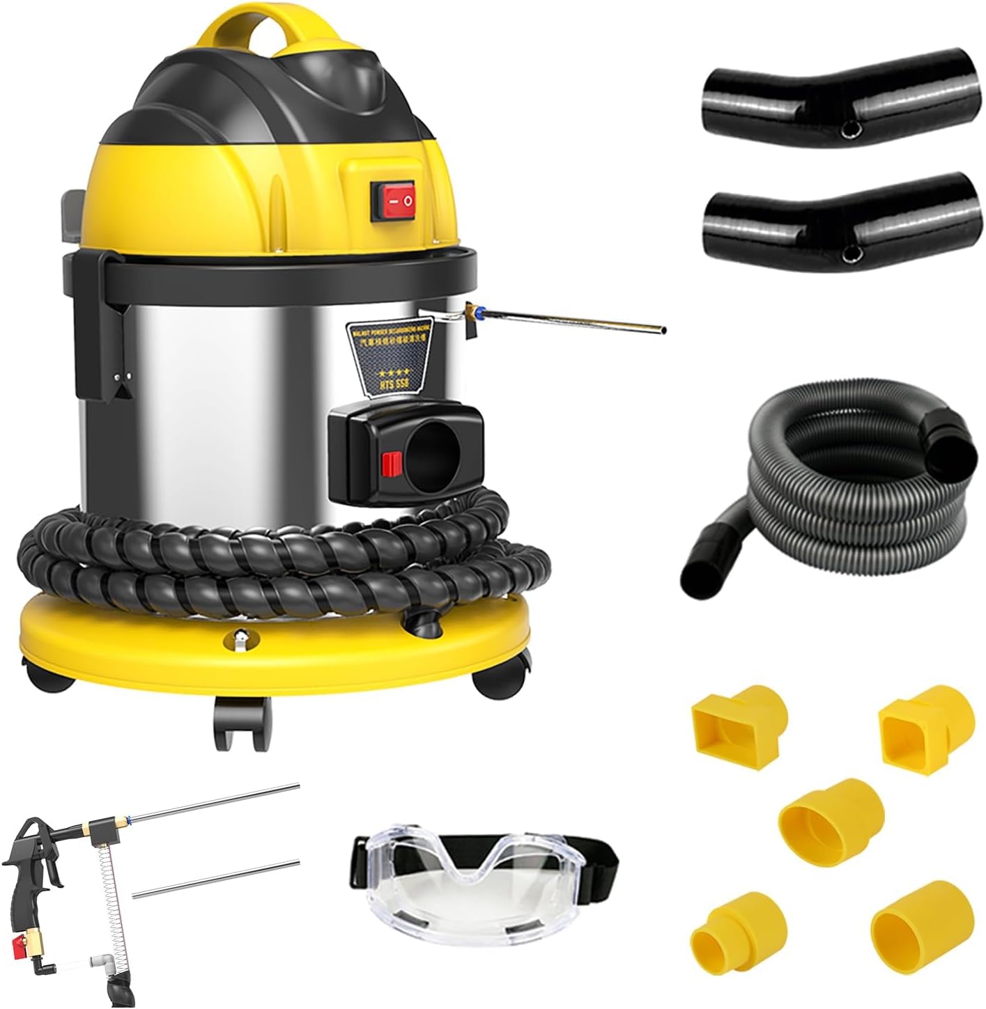 Walnut Sand DE-Carbon Cleaner HTS558 Walnut Blaster Cleaner Automotive Valvetronic System Carbon Deposition Cleaning Engine Intake Pipe Valve Clean
