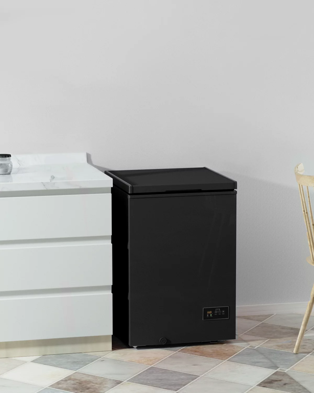 Northair Low temperature Chest Freezer - 3.5 Cu Ft with 2 Removable Baskets - Reach In Freezer Chest - 14℉ to -40℉