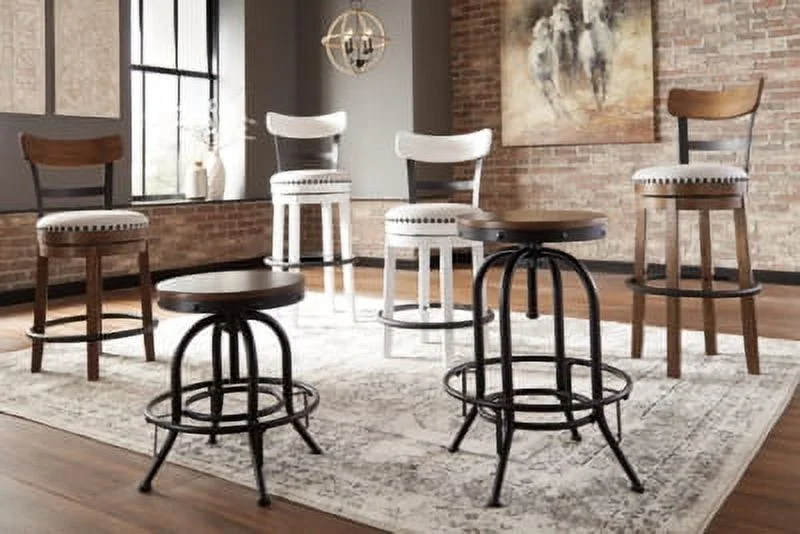 Signature Design by Ashley Casual Valebeck Bar Height Bar Stool  Brown