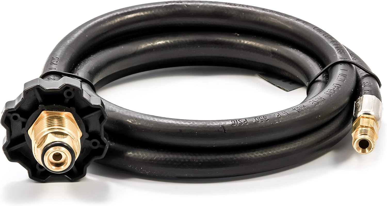 Camco Propane Brass 4 Port Tee- Comes with 5ft and 12ft Hoses