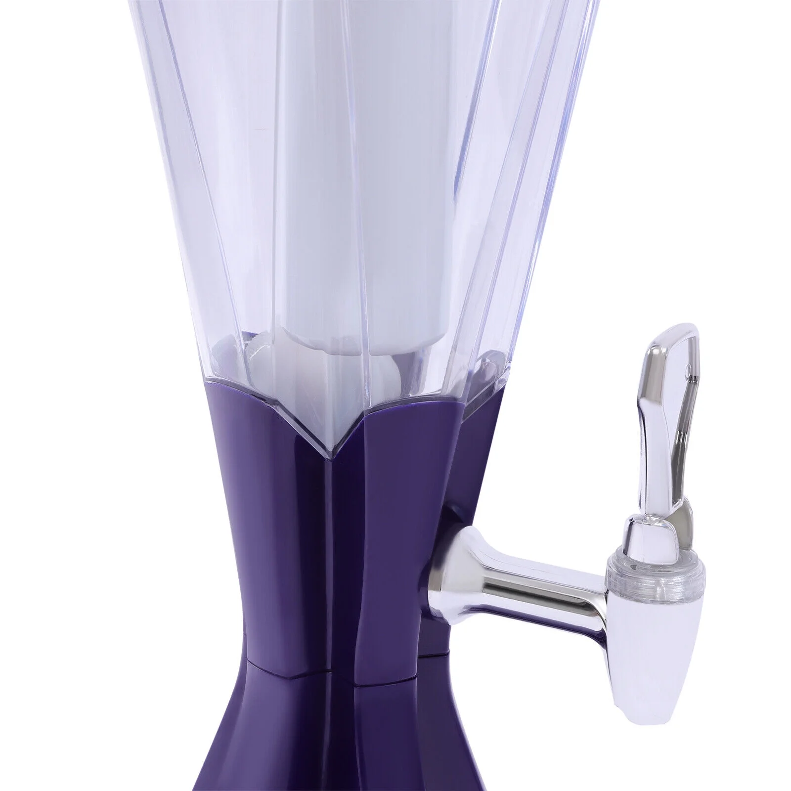 Miumaeov 3L Beer Tower Dispenser Drink Bar Container with LED Lights for Restaurant Party Bar