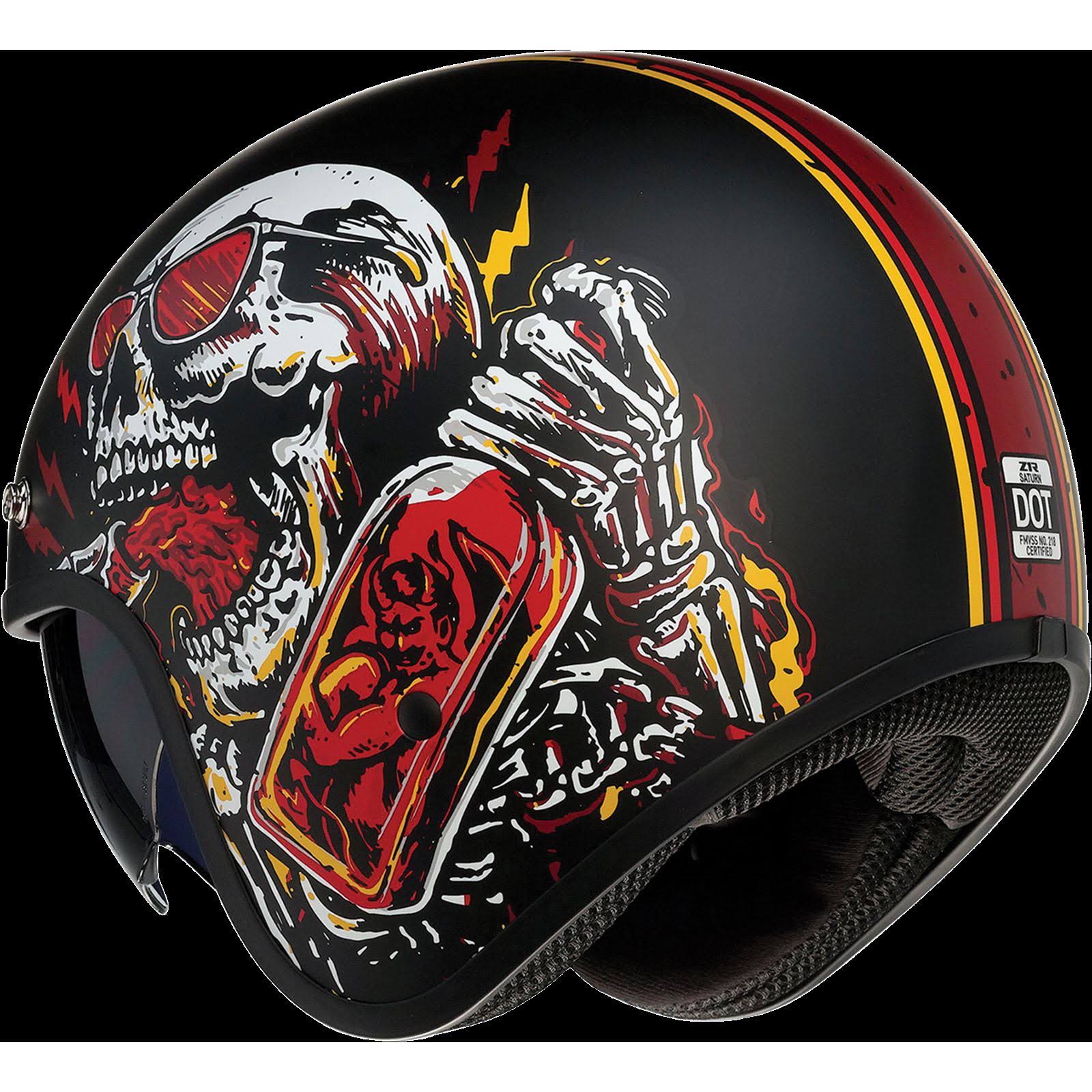 Z1R Saturn Helmet - Devil Made Me - Black/Red - Large