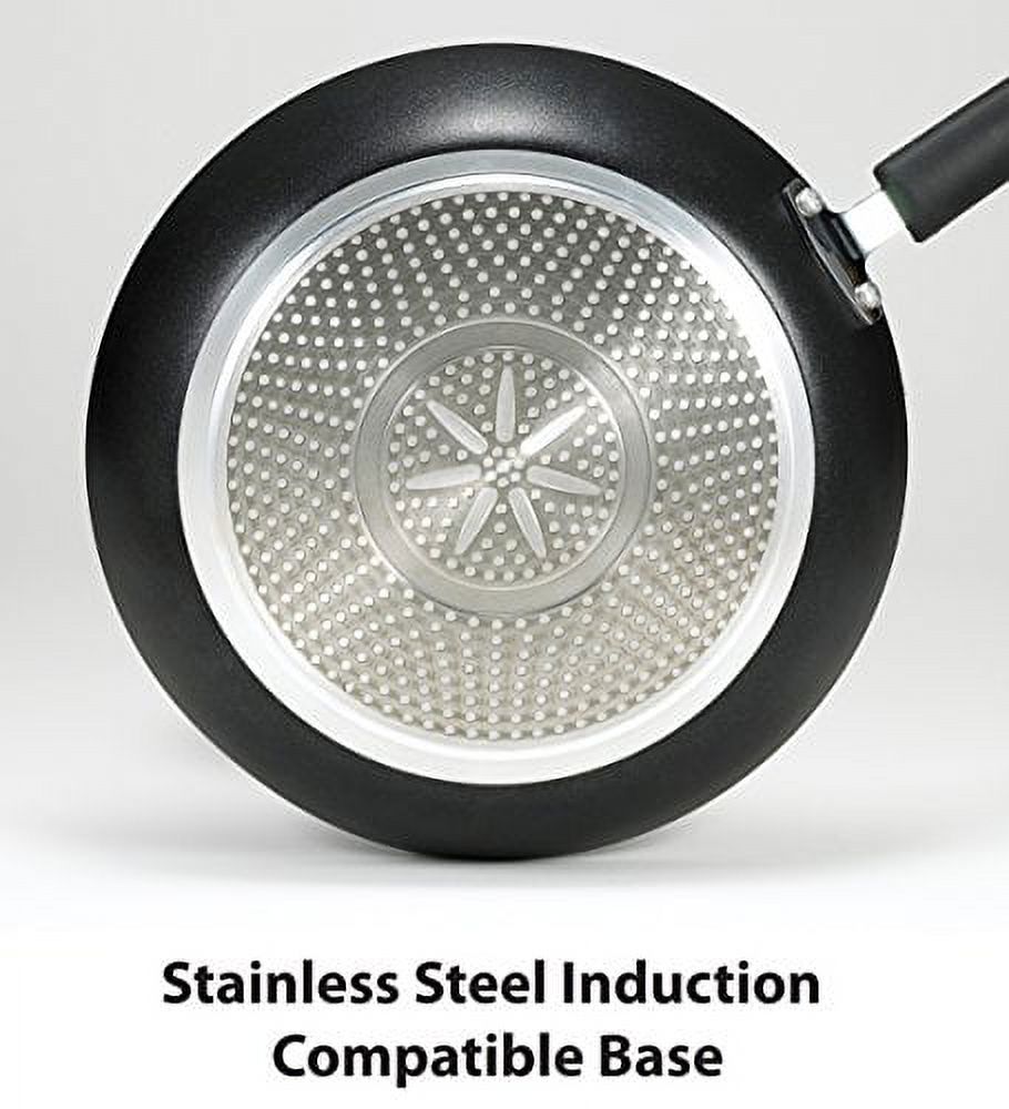 T-fal E93808 Professional Total Nonstick Thermo-Spot Heat Indicator Fry Pan, 12.5 Inch, Black
