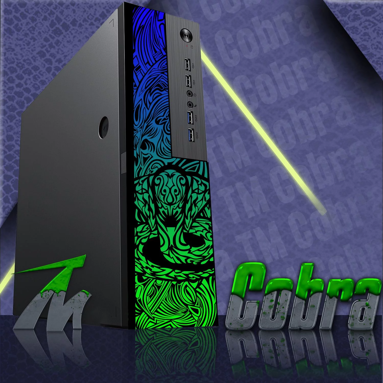 Restored Gaming Desktop PC Computer, TechMagnet Cobra, Intel Core i5 12th Gen, AMD RX 550, 16GB RAM, 1TB SSD, 4TB HDD, 24 Inch LED Monitor
