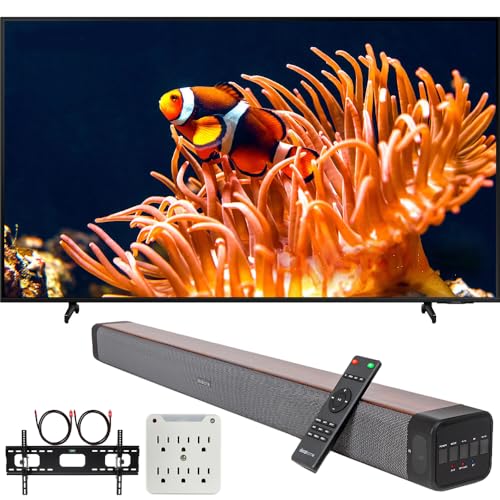 Samsung 65 Inch DU8000 Crystal UHD LED 4K Smart TV Bundle with 2 YR CPS Enhanced Protection Pack (2024 Model)
