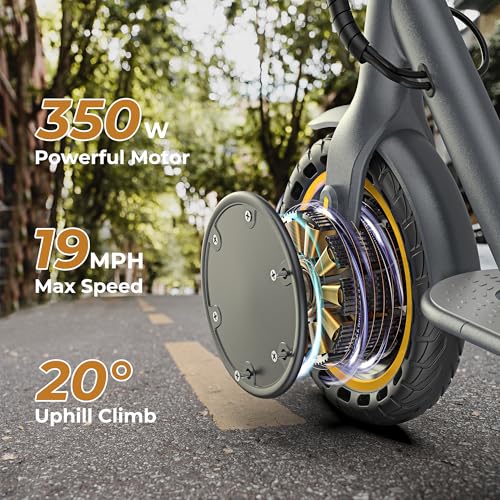 WERHY Electric Scooter, 8.5"/10"/14" Tire, Powerful 350/500W Motor, Top Speed 19/22 MPH, 21-28Miles Max Range