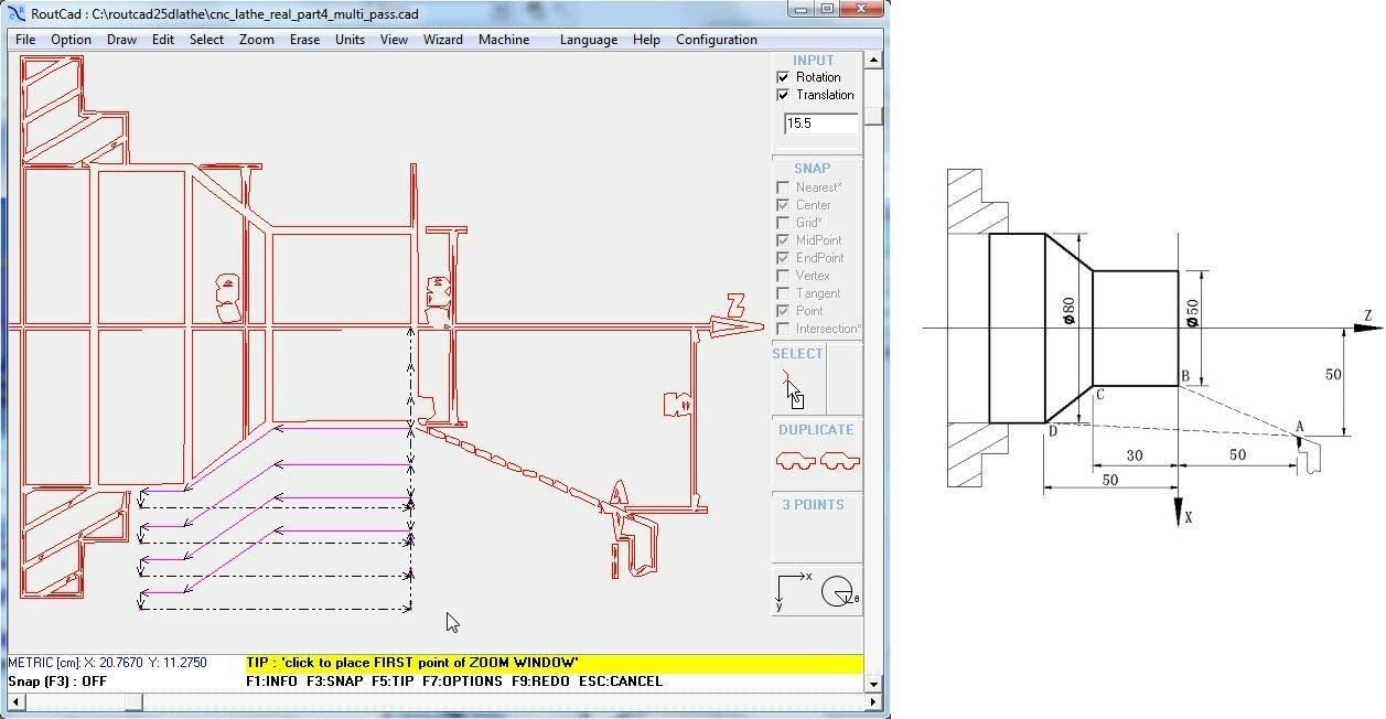 CAD-CAM CNC Lathe Software for Mach 3-4, Linux CNC, EMC2, Fanuc