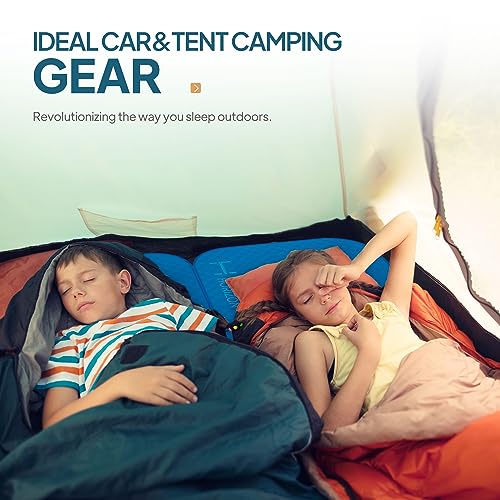 LOSTHORIZON Air & Foam Camping Mattress, Self-Inflating Sleeping Pad, 4.5" Thick, with Pump Sack, Cot