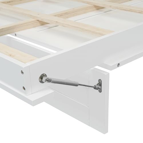 Queen Size Murphy Bed Wall Bed with Desk and Closet,Drawers and Shelves,for Small Spaces Studio Study Office Guest Room Use (Gray#Desk, Queen)