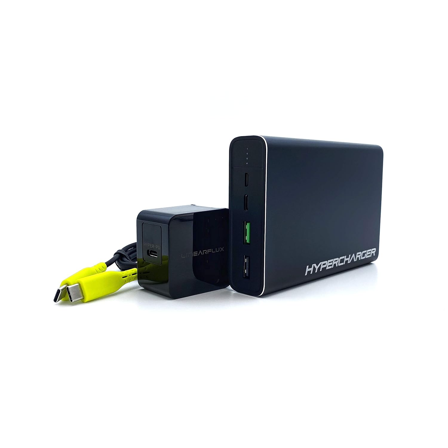 HyperCharger MAX: Ultimate 100W UBER Fast Charger Combo (20,800mAh, Includes 30 Watt PD Wall Charger, 3FT USB-C to USB-C Cable) New for 2022