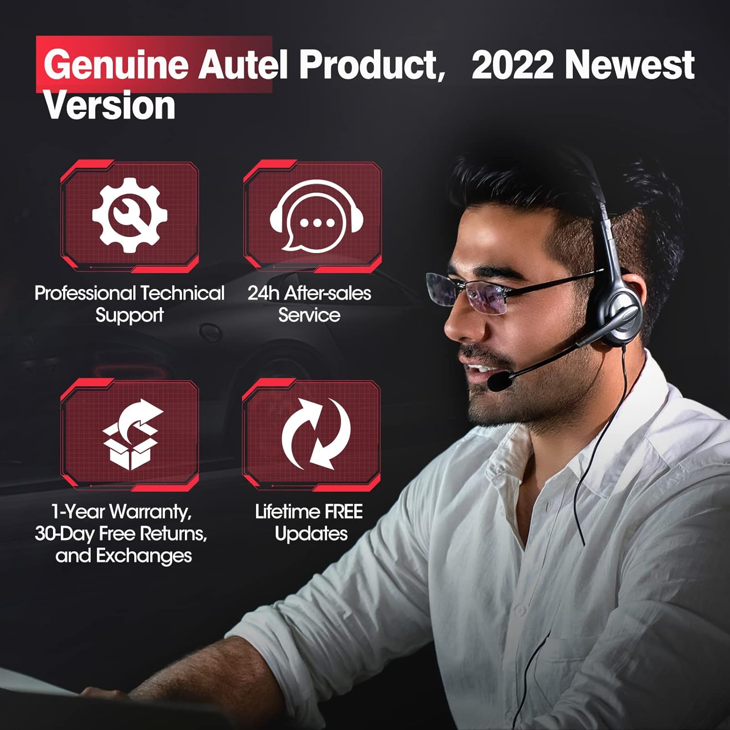 Autel MaxiTPMS TS508K TPMS Tool, 2022 Newest TPMS Relearn Tool with 8PCS 315MHz+433MHz Sensors, Updated of Autel TS408/501
