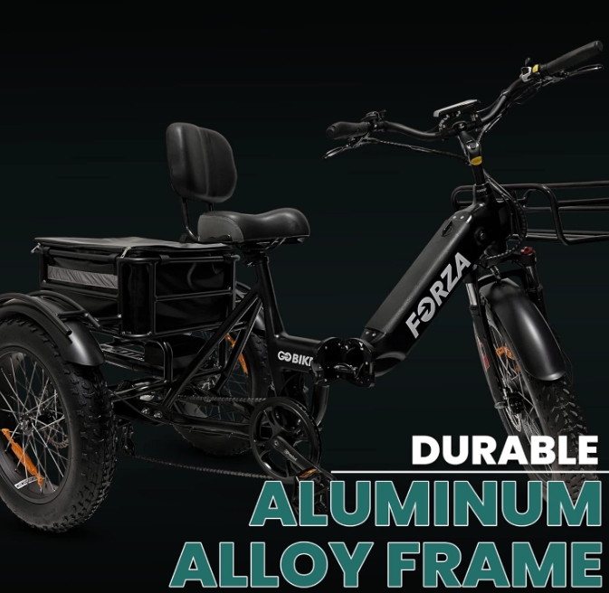 &middot; MALISA Electric Trike for Adults, 3 Wheel Motorized Bicycle with Big Wheels, Long Range Adult.