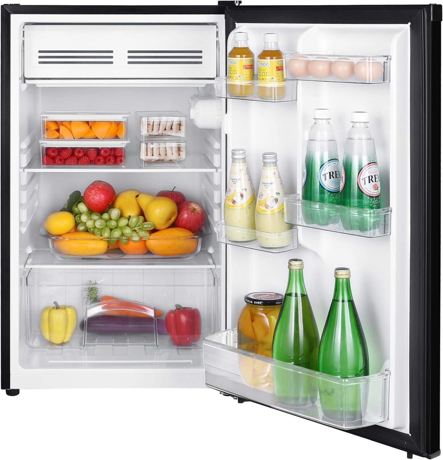 4.5 Cu.Ft Mini Fridge, Compact Refrigerator for Bedroom, Small Refrigerator with Freezer & Thermostat Control