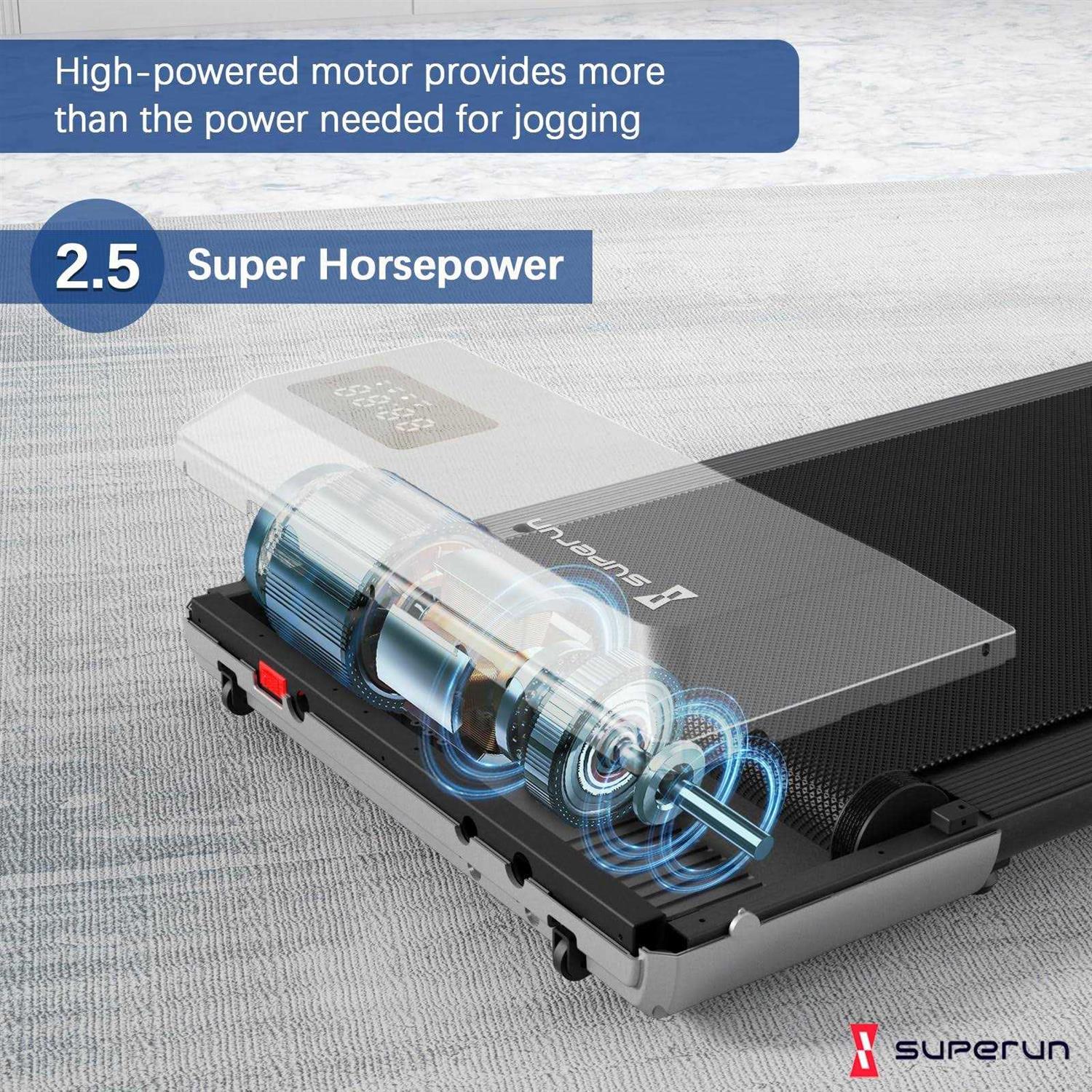 SupeRun 2024 Newest Smart Walking Pad Treadmill Under Desk Treadmill for Home Office - Sports Supplies Online Store