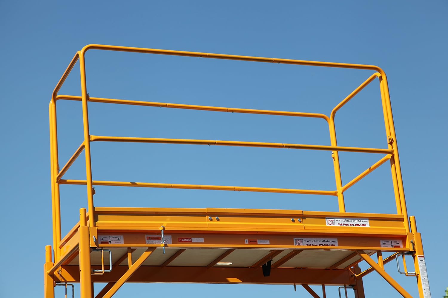 CBM Scaffold 6 Feet Scaffolding Guard Rail System. AKA CBM. Perry. Baker, Utility Tower Guard Rail
