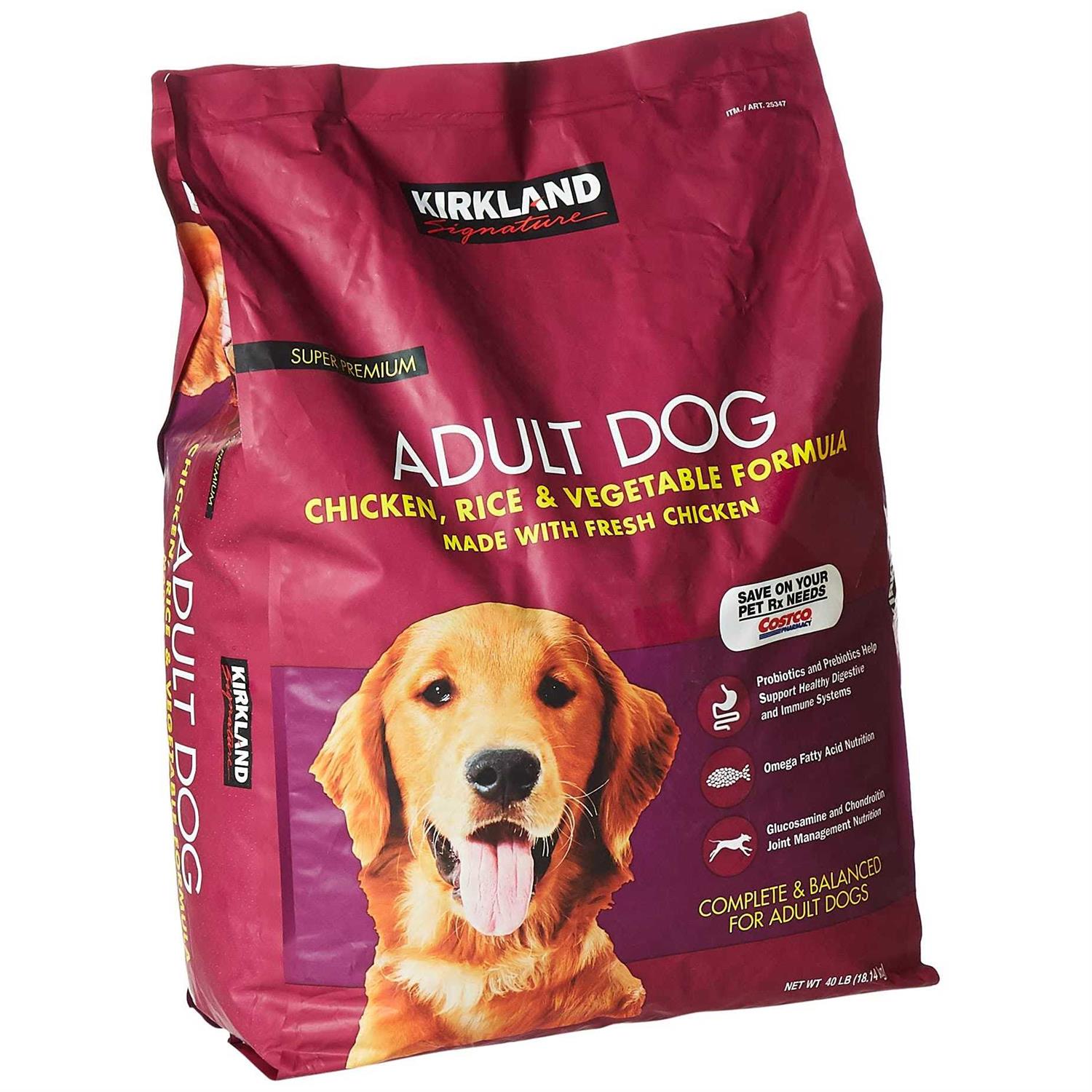 Kirkland Signature Adult Formula Chicken, Rice and Vegetable Dog Food - Pet Supplies online store
