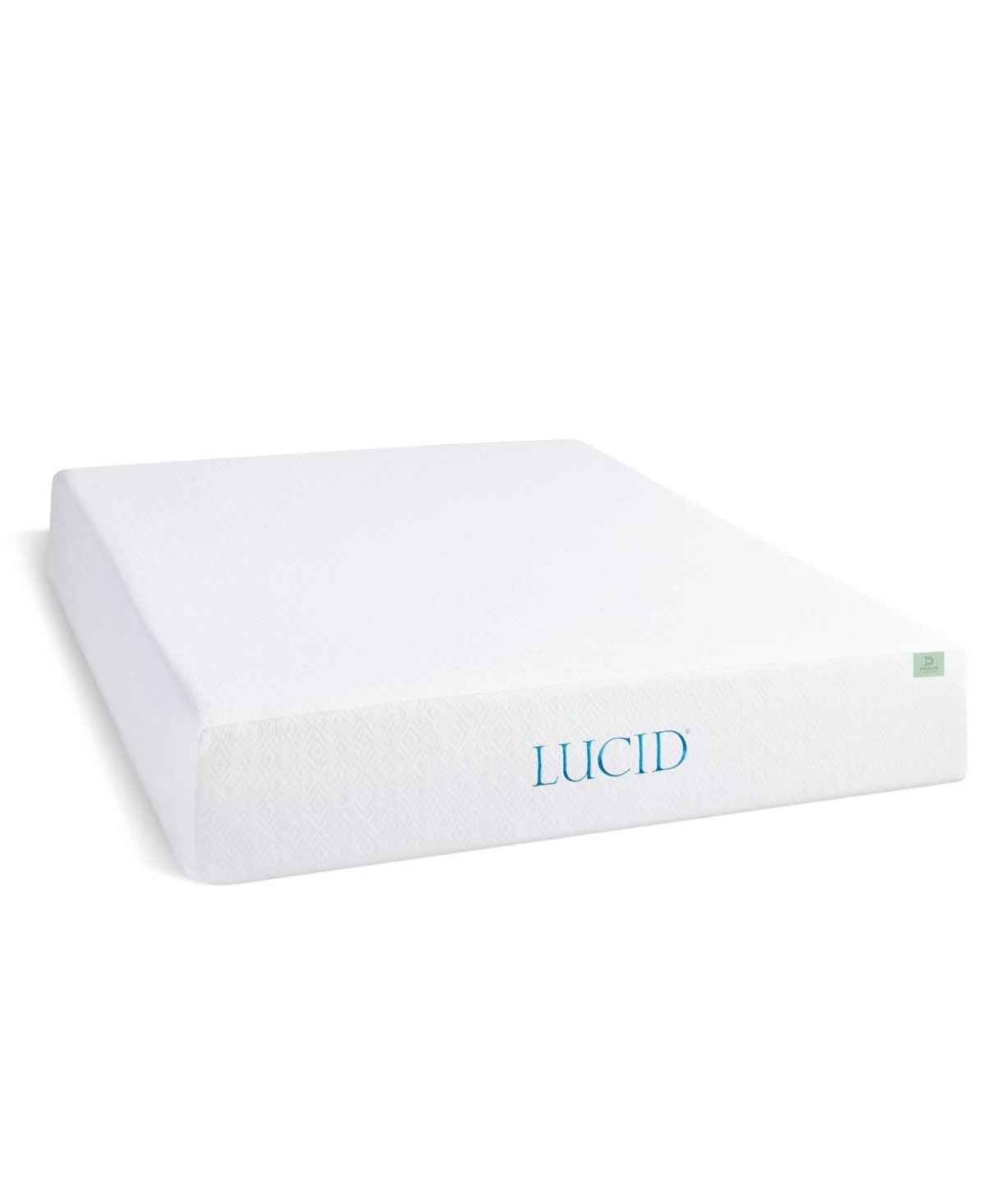 Lucid Dream Collection 10 in Gel Memory Foam Mattress - White - Twin