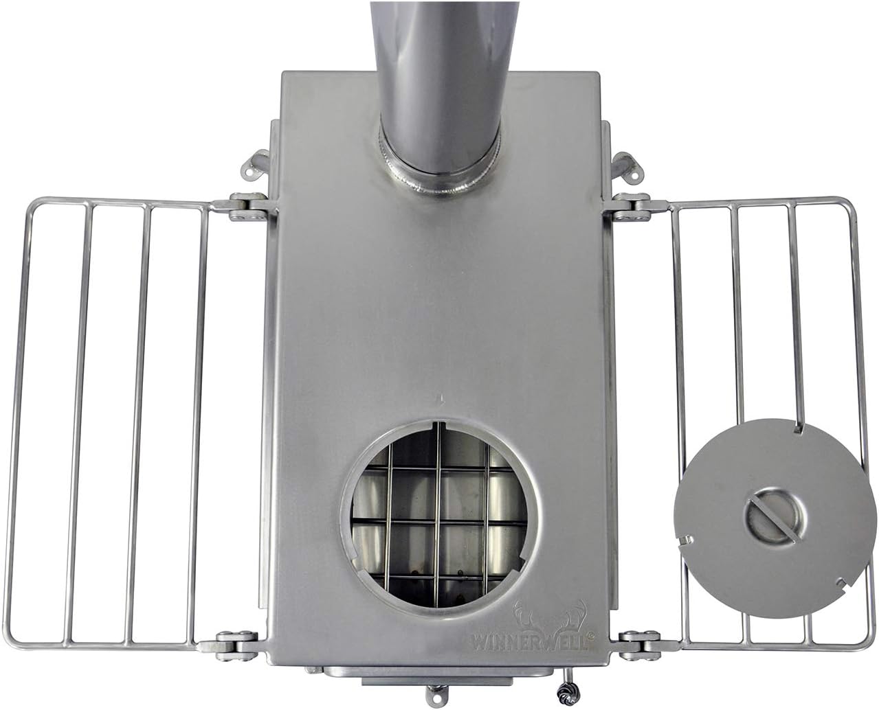 WINNERWELL Woodlander Double-View Large Tent Stove | Portable Wood Burning Tent Stove for Tents, Shelters