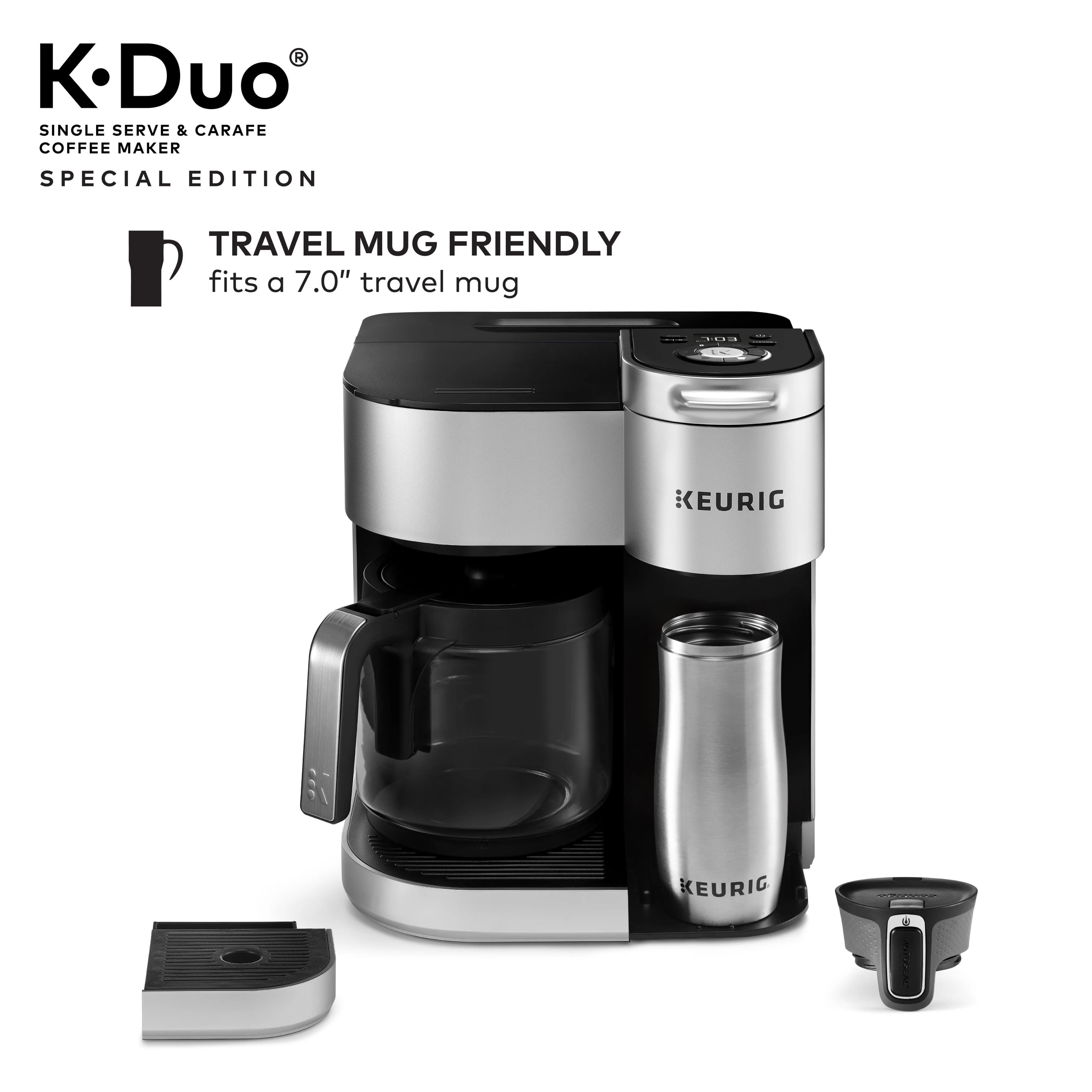 Keurig® K-Duo Special Edition Single Serve K-Cup Pod & Carafe Coffee Maker, Silver