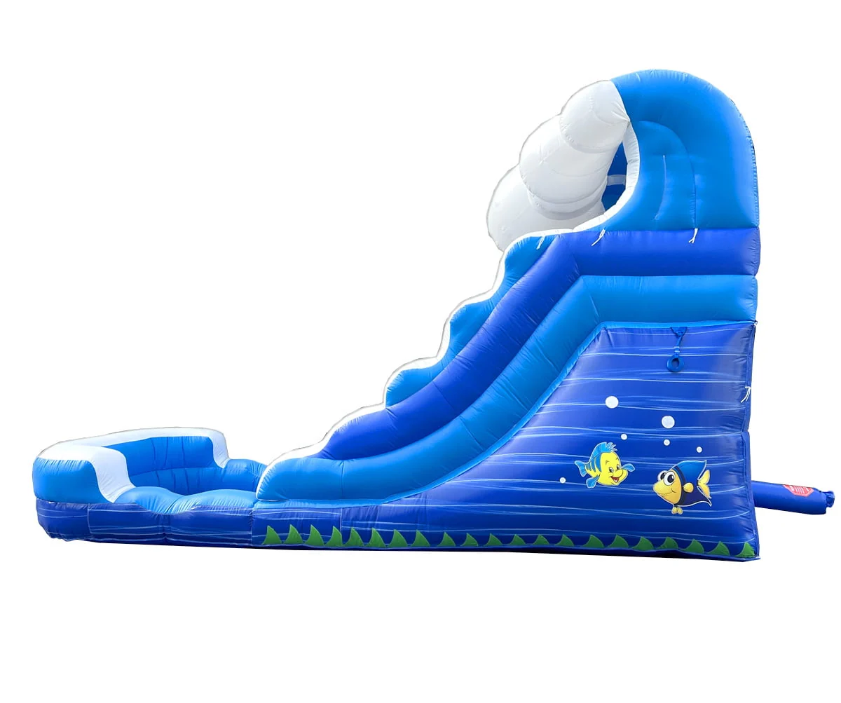 Pogo Bounce House Crossover Kids Inflatable Water Slide, Pink Unicorn with Blower, 12 ft