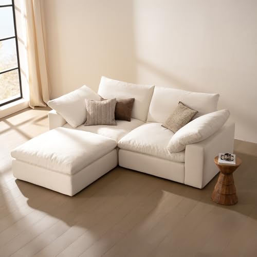 Cloud Couch Oversized Modular Sectional Sofa True Relax Comfy Couches Wide&Deep Seat Sofas for Living Room Metal Frame Furniture Sets