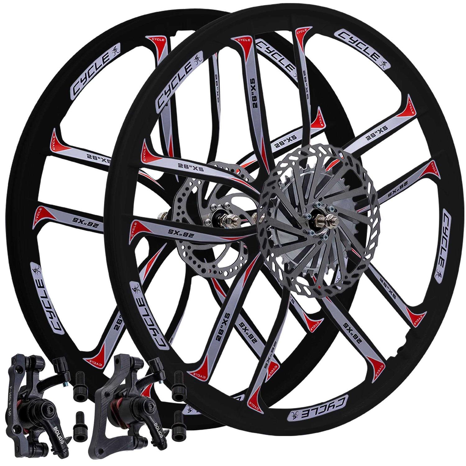 BBR Tuning 26 inch Heavy Duty 10 Spoke Star Motorized Bike Mag Wheel Set - Sports Supplies Online Store