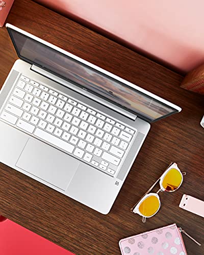 HP 15.6 HD Premium Chromebook, Intel Celeron N Processor 3.7GHz Turbo Speed, 8GB Ram, 64GB SSD, Ultra-Fast WiFi Up to 1700 Mbps, Chrome OS