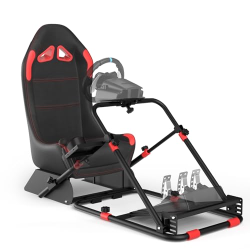 RACGTING Racing Simulator Cockpit, Foldable & Adjustable Racing Seat for Logitech G29, G920, G923, G27, G25, Thrustmaster models like T248, T248X