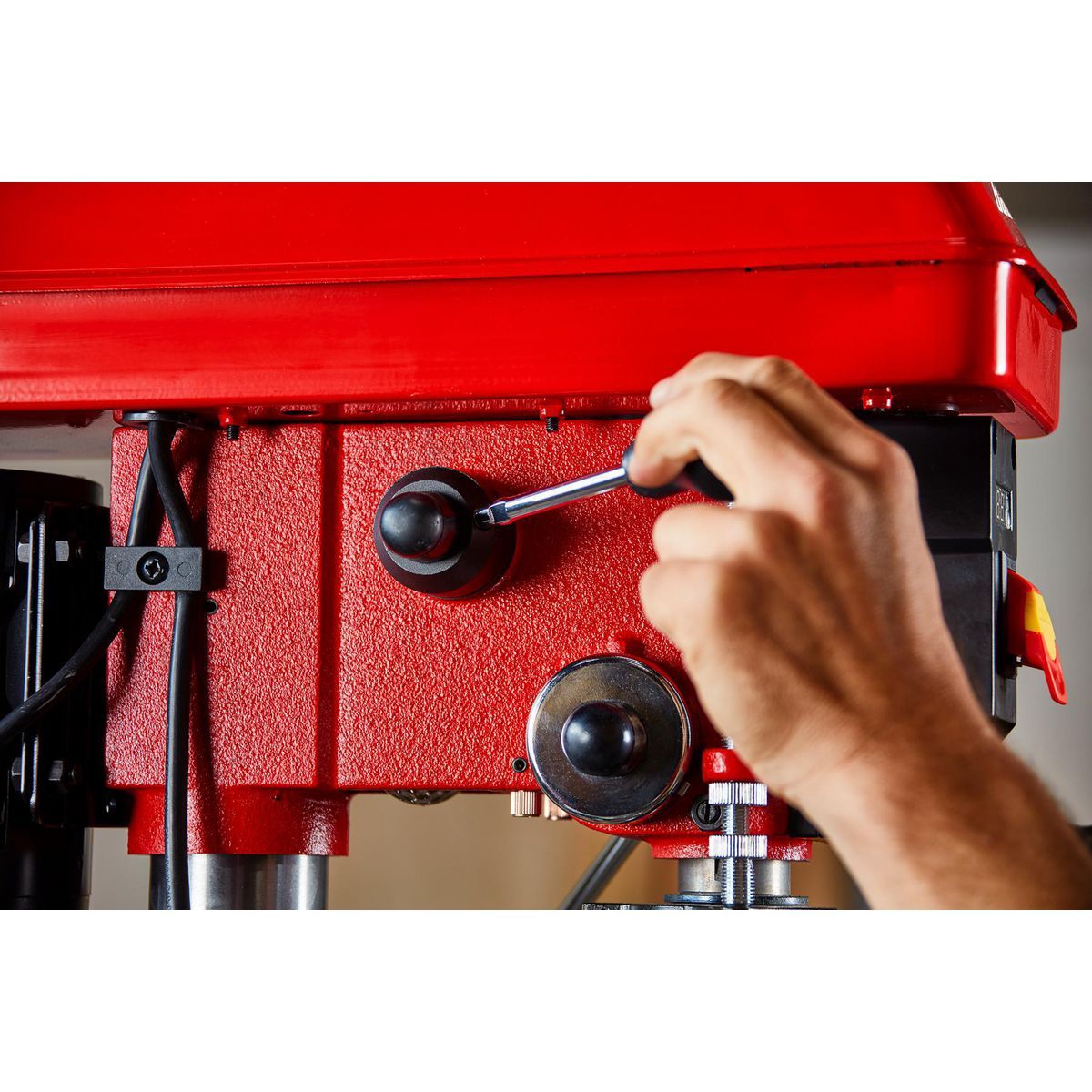 BAUER 12 in. Variable-Speed Drill Press with Laser Alignment