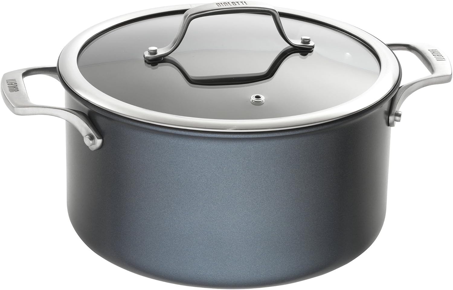 Bialetti Sapphire Hard Anodized Nonstick 10-Piece Oven-Safe Cookware Set, Gray - 10-Piece Set, Hard Anodized Aluminum