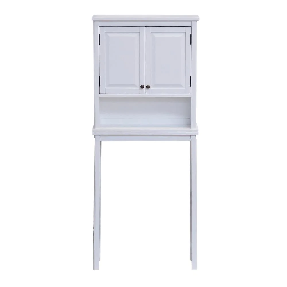 Alaterre Over the Toilet Storage, Space Saver, Upper Cabinet and Open Shelf, Dorset
