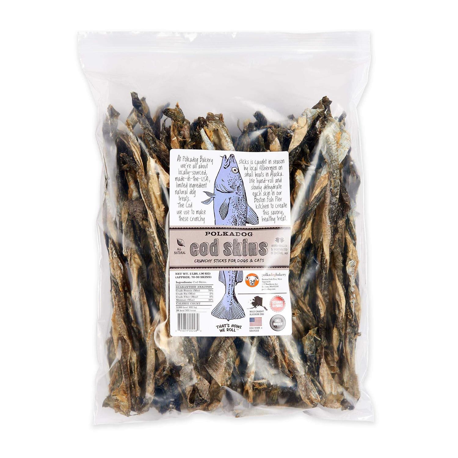 Polka Dog Bakery Cod Skins Crunchy Sticks for Dogs - Pet Supplies online store