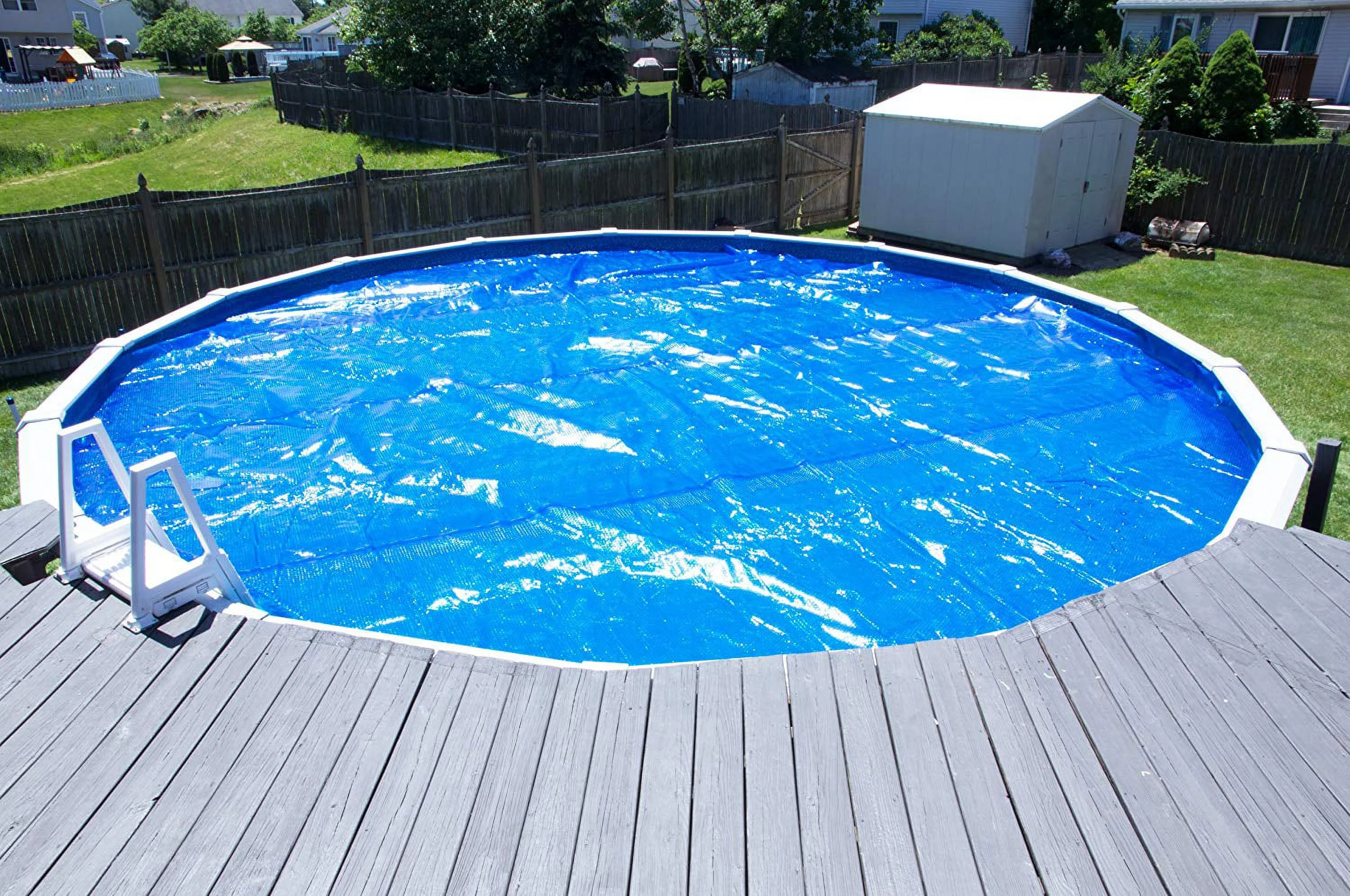 Sun2Solar 30' Round Blue Solar Pool Cover, 800 Series with 6-Pack Grommets