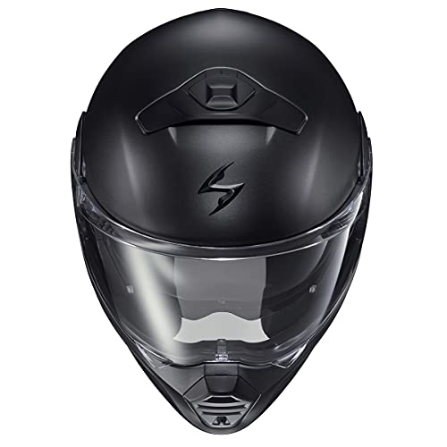 ScorpionEXO GT930 Transformer Modular Motorcycle Helmet Integrated EXO-COM Bluetooth Communication System DOT ECE Approved Solid (Matte Black - LG)