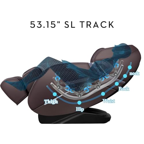 iRest 2025 SL Track Massage Chair Recliner, Full Body Massage Chair with Zero Gravity, Bluetooth Speaker, Airbags, Heating, and Foot Massage