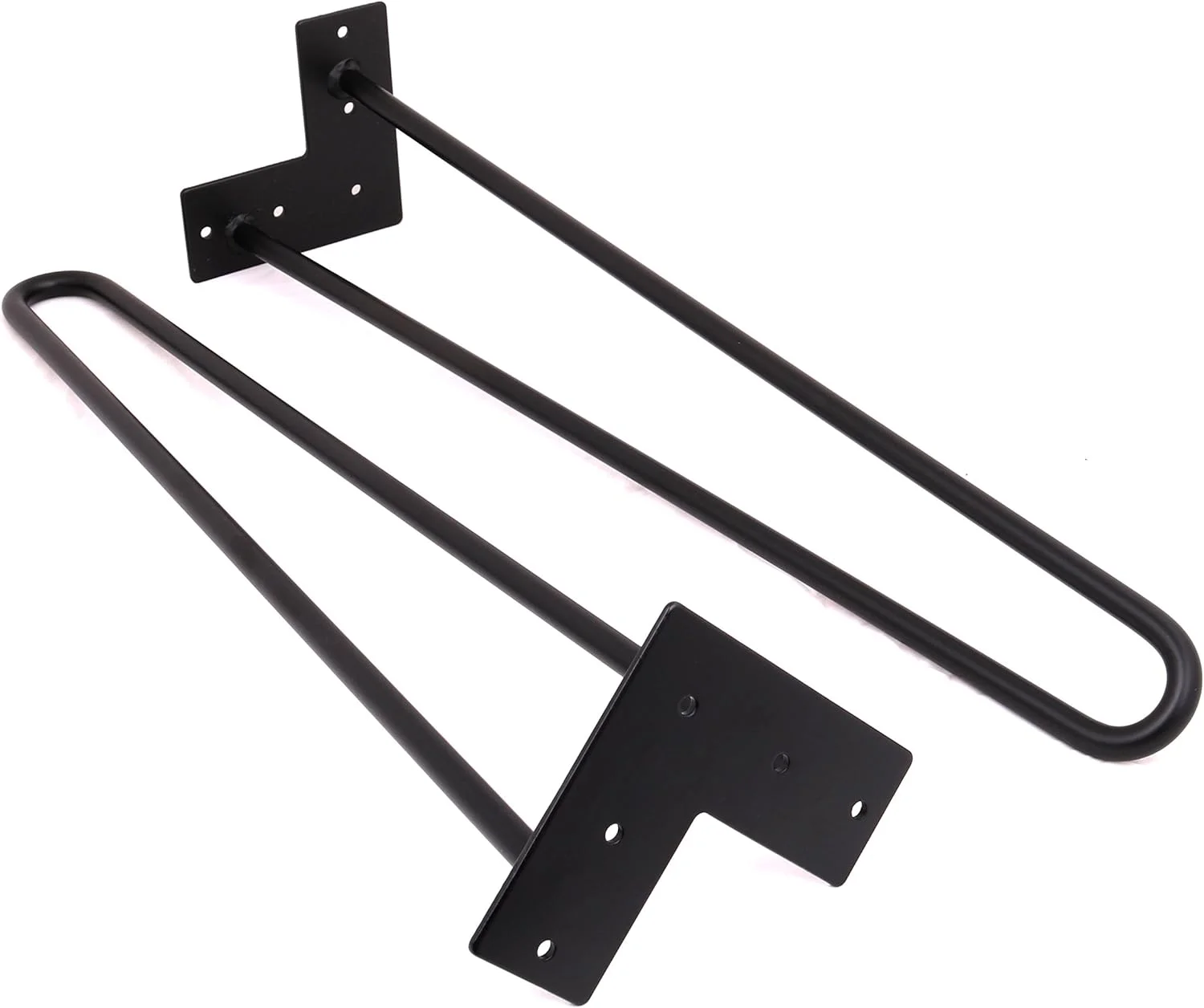 Hairpin Legs (Matte Black) DIY Industrial Strength Century Modern Table Legs, Set Of 4 (26'')