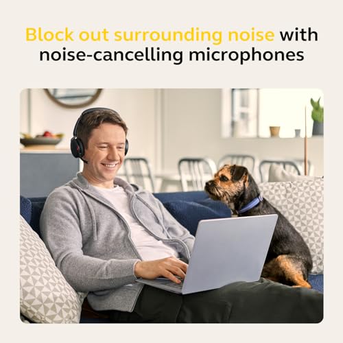 Jabra Evolve2 65 Flex Stereo Headset with Bluetooth, Wireless Charging Pad