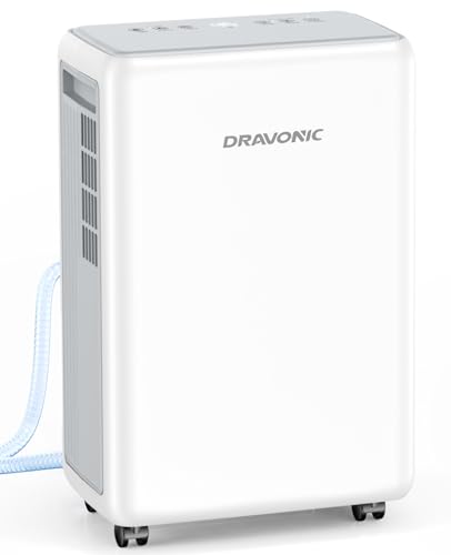 2000 Sq. Ft Dehumidifier for Basement, 30 Pint Dehumidifiers for Home, Bedroom and Bathroom, 3 Modes Dehumidifier with Drain Hose