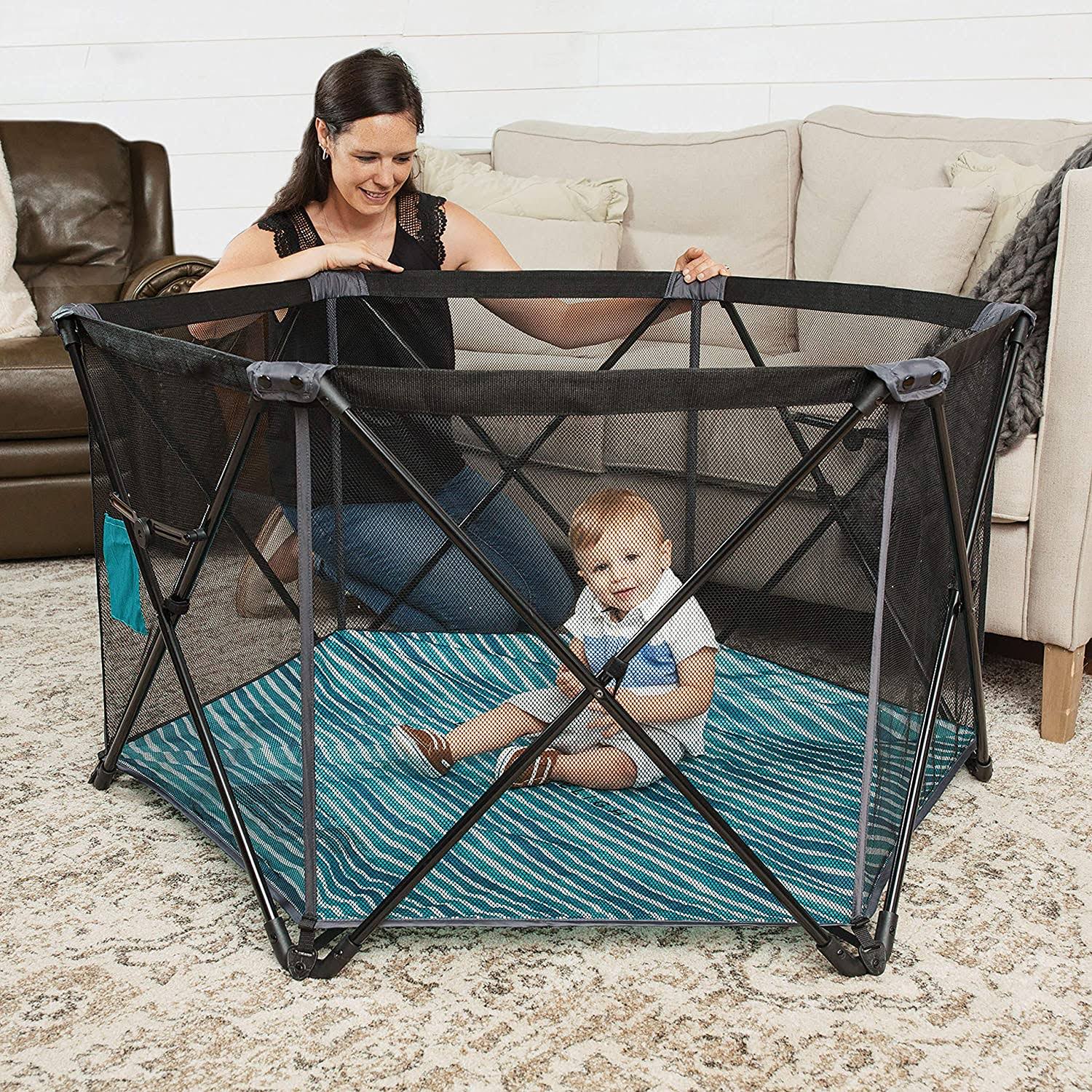 Baby Delight Go with Me Eclipse - Portable Playard with Canopy