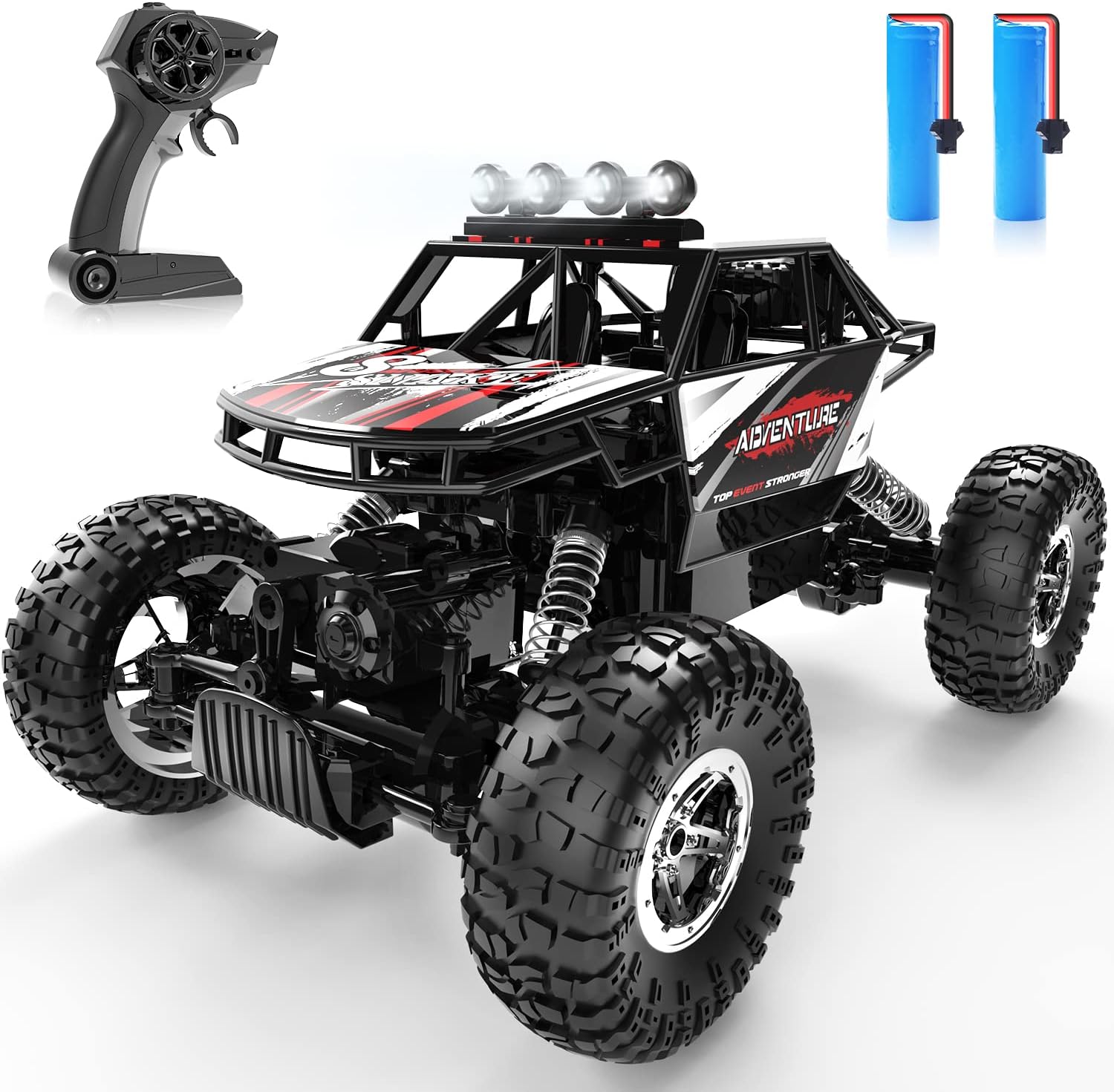 DEERC DE45 1:14 Remote Control Truck, RC Car Toy Rock Crawler