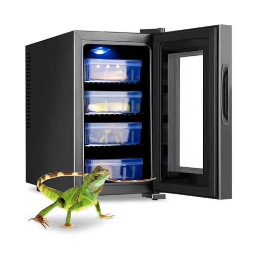 Reptile Egg Incubator 23L Small Digital Lab Incubator Cooling and Heating 10−40°C Precise Temperature Control for Turtle Lizard Gecko Snake Reptiles