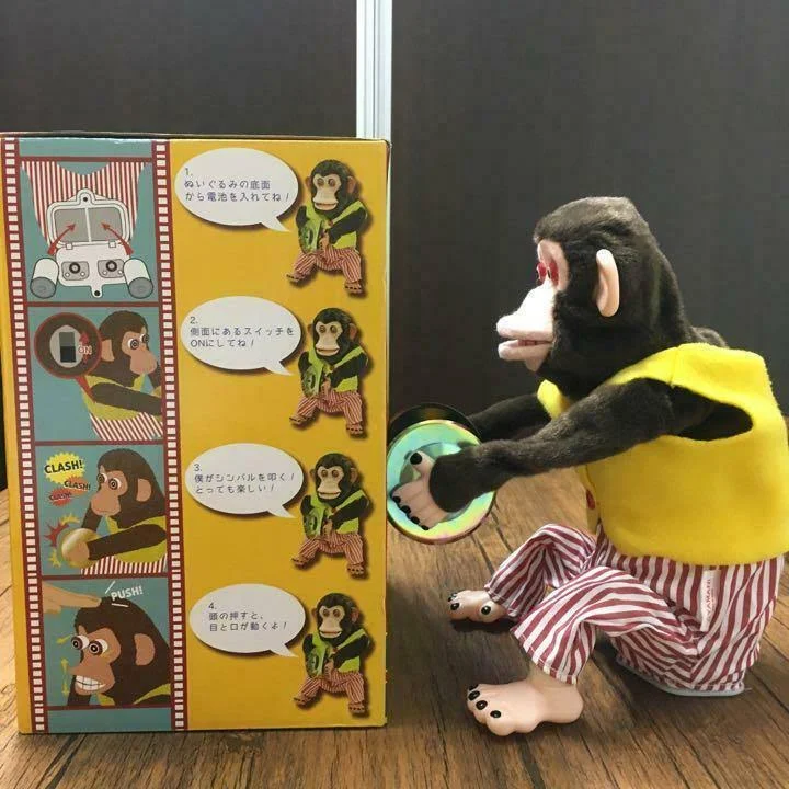 Toy Story Yamani Musical Jolly Chimp Monkey Naughtiness Cymbals Japan Rare