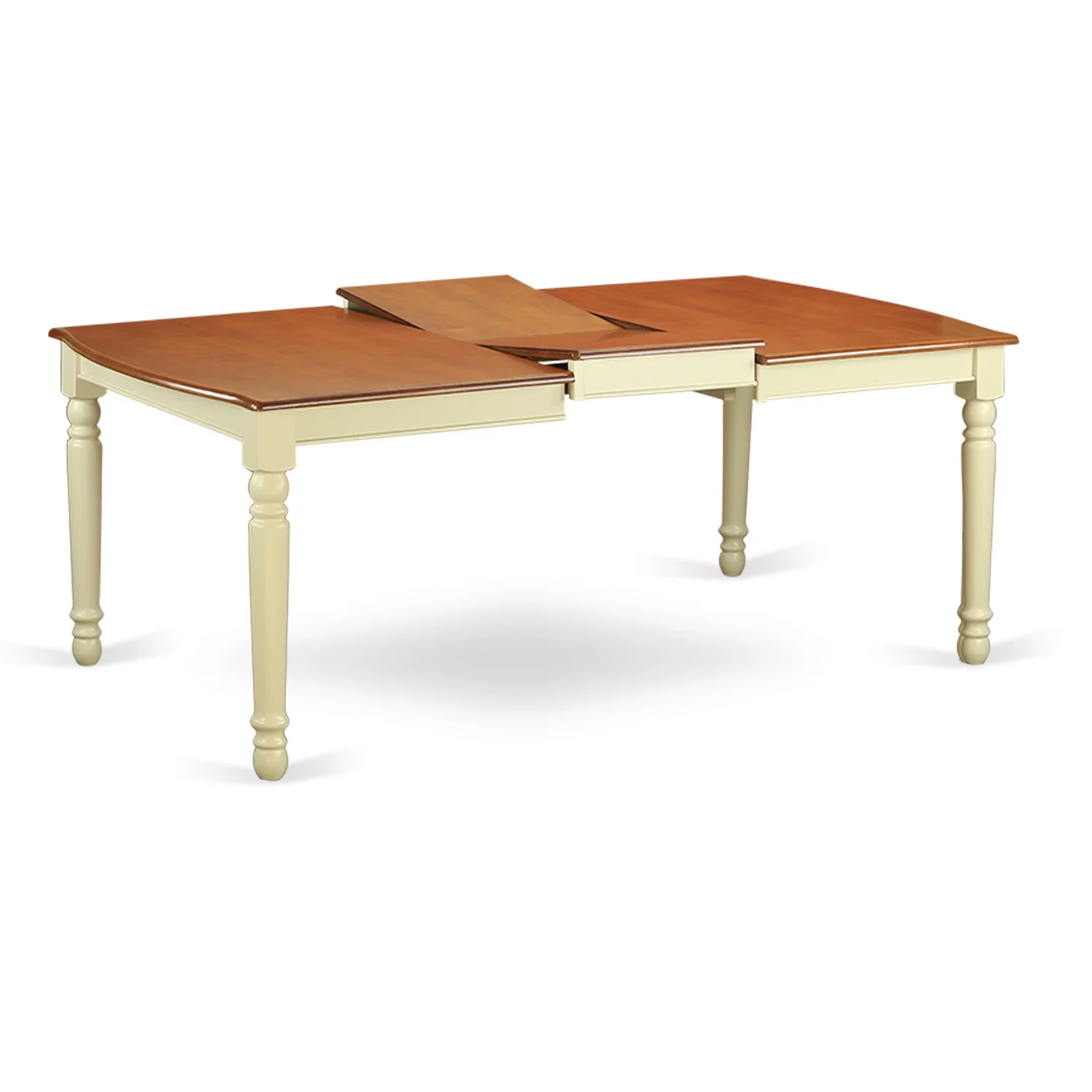 East West Furniture Dover 9-piece Wood Dining Table and Chair Set in Cherry