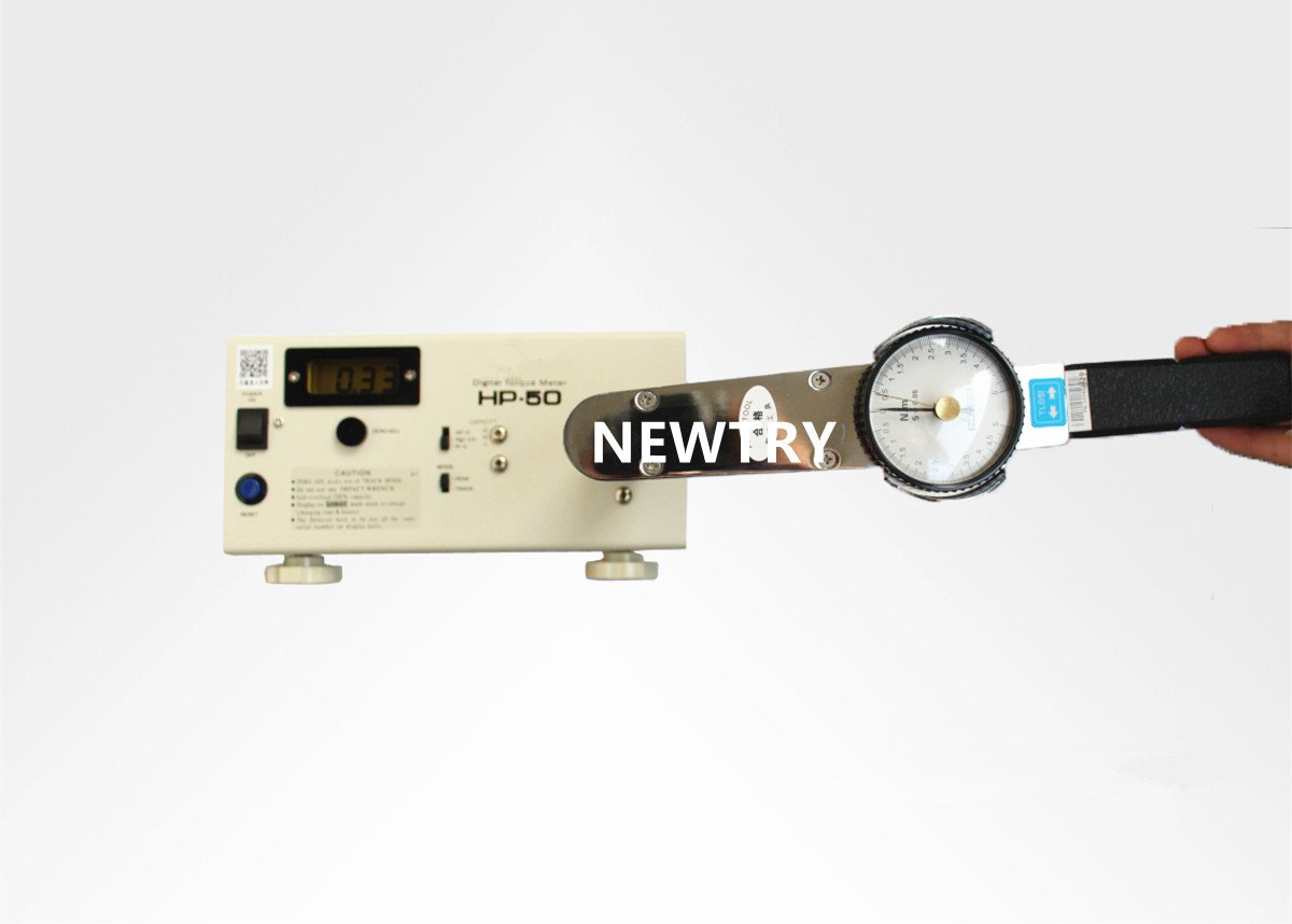 NEWTRY ZQ-10G Digital Display Torsion Tester/Torque Meter Torsiometer Dynamometer Portable Torsion Batch/Torque Wrench Calibrator with Test Head