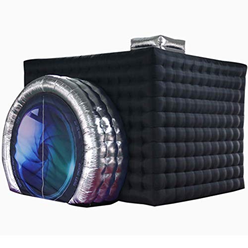 SAYOK Inflatable Party Tent Inflatable Nightclub White Inflatable Camera Photo Booth Enclosure Inflatable Cube Tent for Event, Show, Exhibition, Bars