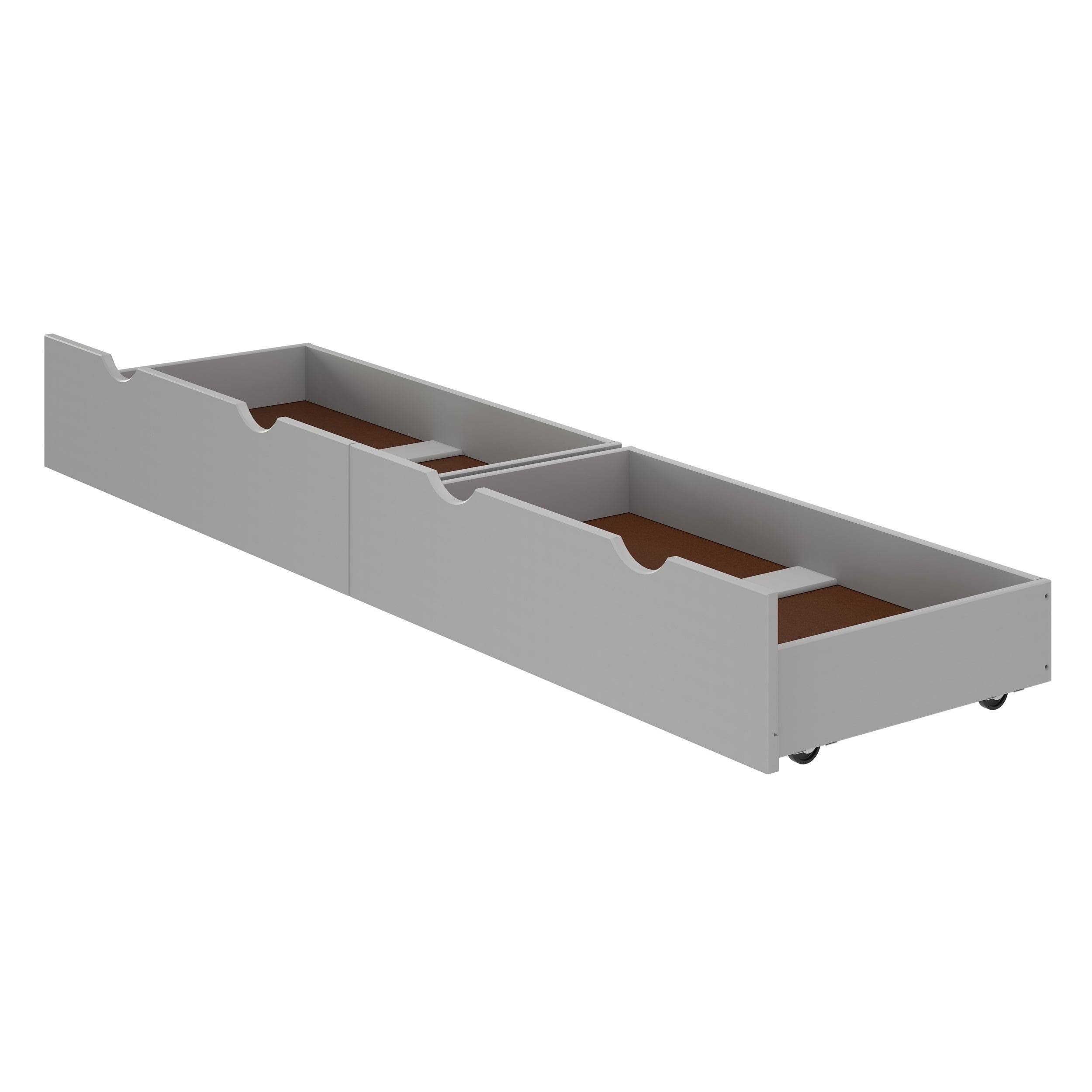 Alaterre Furniture Storage, Set of 2, Espresso Underbed Drawers