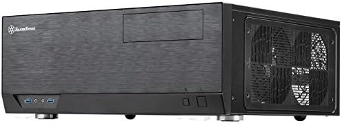 SilverStone Technology Grandia Series Aluminum HTPC Computer Case for ATX / SSI-CEB - Black (GD09B)