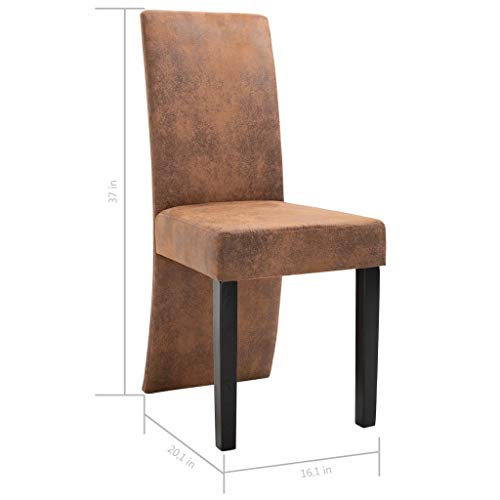 (Fast Delivery) Dining Chairs PU Leather Kitchen Chair Urban Style Dining Side Chair with Solid Wood Legs for Dining Room/Living