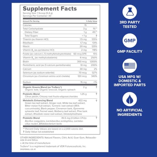 Gundry MD® Primal Plants Polyphenol-Rich Greens Powder Superfood Supplement to Support Skin Health, Optimize Energy and Digestion