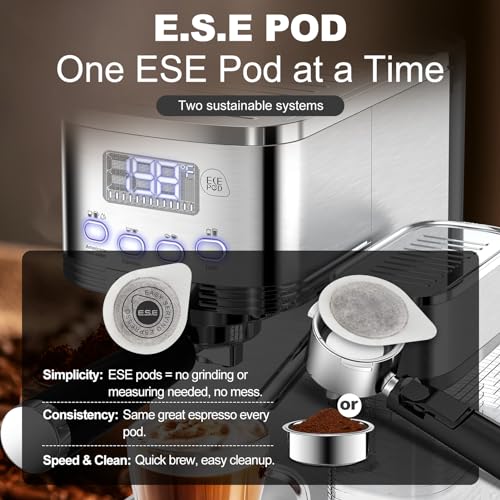 Geek Chef Espresso and Cappuccino Machine with Automatic Milk Frother